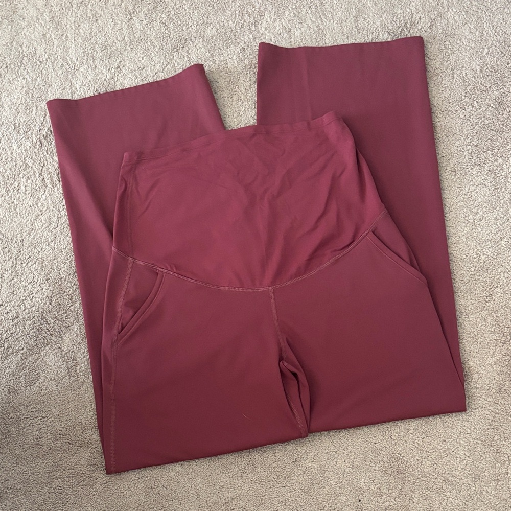 High-Rise Maternity Active wide leg